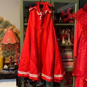 Hell bunny Vixen Red Sailor Dress 2XL